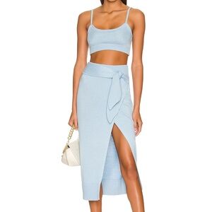 REVOLVE blue skirt set